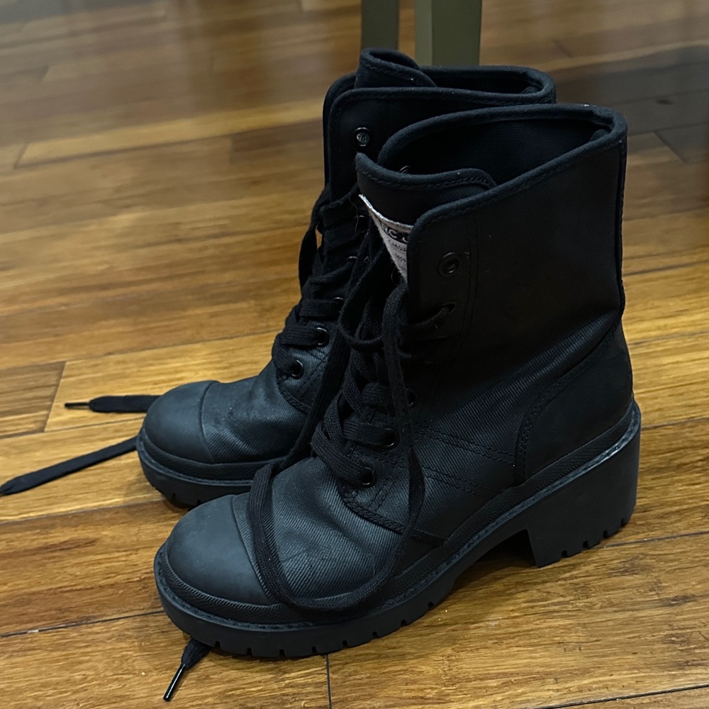 Marc Jacobs Black Women's Canvas Combat Boots